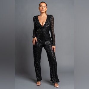 #88 Pretty Sequin Jumpsuit